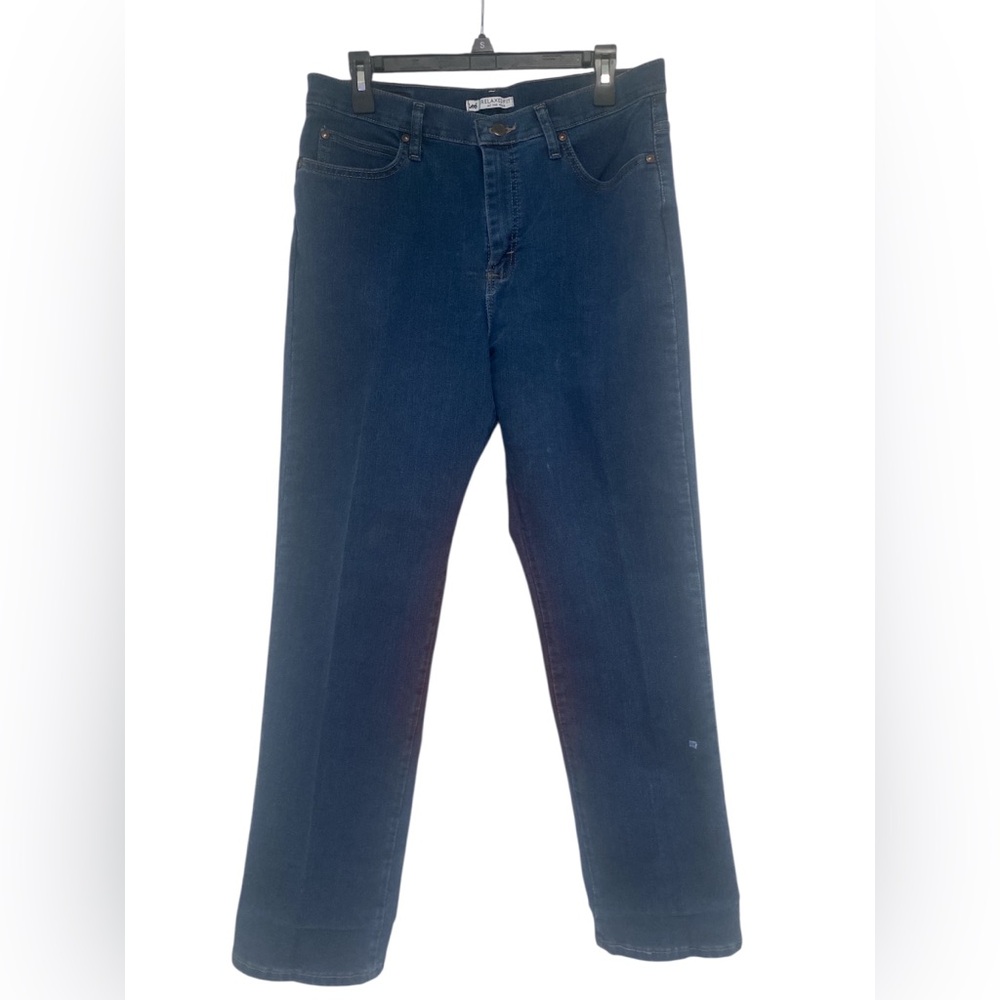 Lee Womens Dark Blue Straight Jeans GUC 14